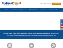 Tablet Screenshot of probonoproject.org